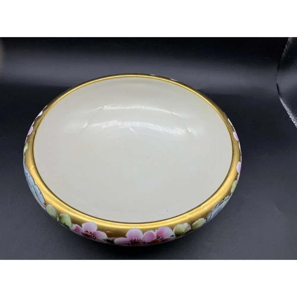 Antique Favorite Bavaria Hand Painted Serving Bowl 9
